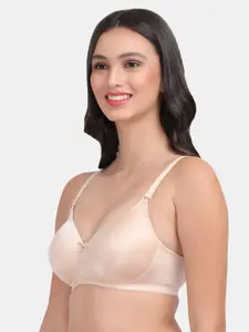 Amour Secret Beige Bra Lightly Padded Medium Coverage T-Shirt Bra