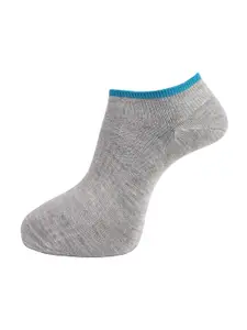 Dollar Socks Men Pack Of 3 Assorted Ankle-Length Combed Cotton Socks