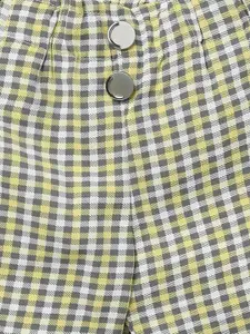 Tiny Girl Girls Yellow Checked Shorts