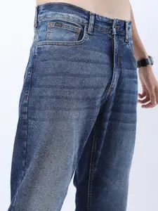 KETCH Men Blue Straight Fit Clean Look Light Fade Stretchable Jeans