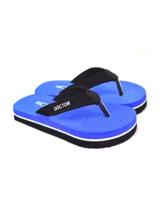 BEONZA Women Blue & Black Room Slippers