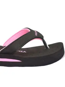 BEONZA Women Black & Pink Room Slippers