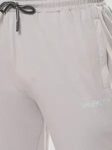 VINENZIA Men Smock Grey Solid Cotton Track Pants