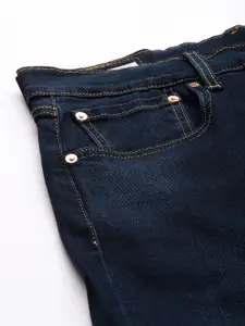 Levis Men Blue 551Z Straight Fit Light Fade Stretchable Jeans