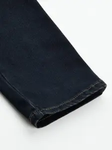 Levis 512 Men Navy Blue Slim Tapered Fit Mid-Rise Light Fade Clean Look Stretchable Jeans