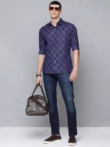 Levis Redloop Men Blue Slim Fit Buffalo Checked Pure Cotton Casual Shirt