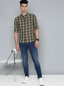 Levis Men Multicoloured Tartan Checks Slim Fit Pure Cotton Casual Shirt