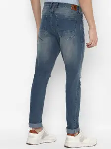 FOREVER 21 Men Blue Slash Knee Light Fade Jeans