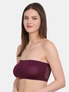 Amour Secret Purple Bandeau Bra
