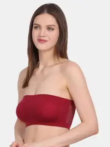 Amour Secret Maroon Bandeau Bra