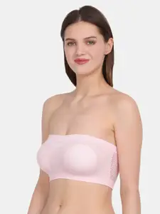 Amour Secret Pink Solid Bandeau Bra