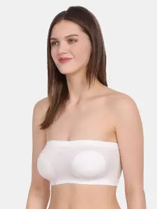 Amour Secret Women White Solid Non Padded Tube/Bandeau Bra TB022