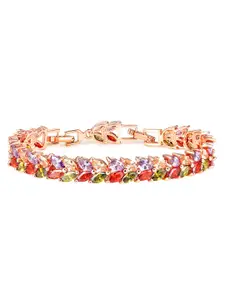 Peora 18 Karat Rose-Gold Plated Embellished Bracelet