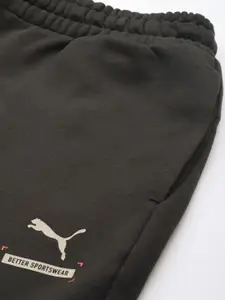 Puma Men Better Pants Regular Fit Brand Logo Printed Mid-Rise Pure Cotton Joggers