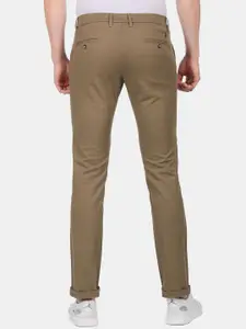 U.S. Polo Assn. U S Polo Assn Men Brown Slim Fit Chinos Trousers