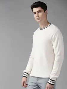 Blackberrys Men Cotton Round Neck Knitted Pullover