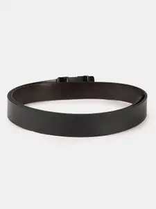 BuckleUp Men Black Leather Formal Belt