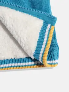 mothercare Infant Boys Blue Knitted Hooded Sweatshirt