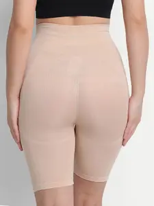 Gopalvilla Women Beige Solid Tummy& Thigh Shapewear