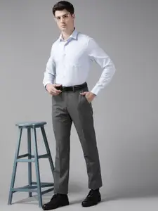 Blackberrys Men Blue Pure Cotton Slim Fit Formal Shirt