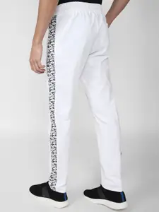 Van Heusen Flex Men White Solid Slim Fit Sports Track Pants