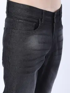 KETCH Men Charcoal Straight Fit Light Fade Stretchable Jeans