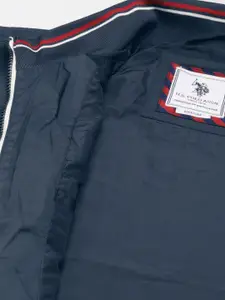 U.S. Polo Assn. Men Navy Blue Bomber Jacket