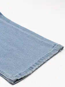 U.S. Polo Assn. Denim Co. U S Polo Assn Denim Co Men Blue Bootcut Heavy Fade Bleached Stretchable Jeans