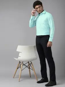 Blackberrys Men Blue Pure Cotton Slim Fit Formal Shirt