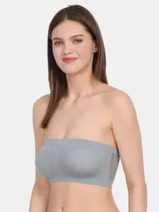 Amour Secret Women's Peach & Grey Pack of 2 Non-Padded Tube/Bandeau Bra