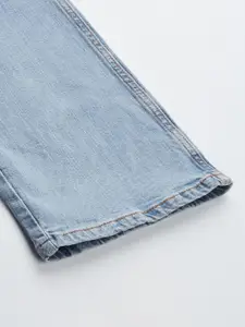 Flying Machine Men Blue Bootcut Faded Jeans