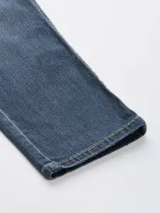 Flying Machine Men Blue Slim Fit Light Fade Bleached Stretchable Jeans