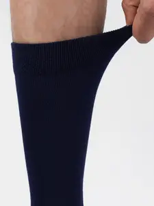 FOOTPRINTS FOOTPRINT Men Anti Odour Organic Cotton Calf-Length Solid Bamboo Formal Socks