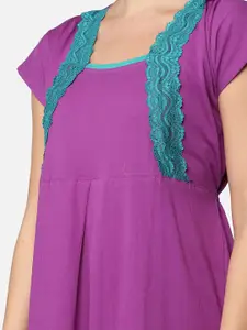 Be You Purple Maxi Nightdress