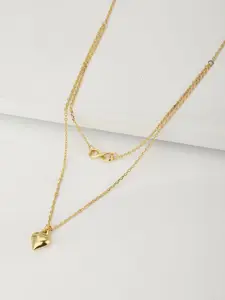 Carlton London Gold-Plated Brass Layered Necklace