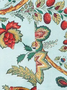 indus route by Pantaloons Men Green & Red Printed Nehru Jacket