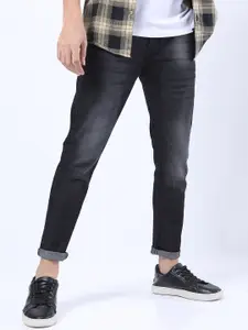 KETCH Men Charcoal Slim Fit Light Fade Stretchable Jeans