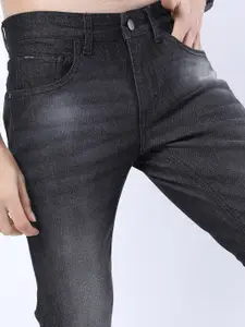 KETCH Men Charcoal Slim Fit Light Fade Stretchable Jeans