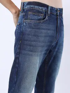 KETCH Men Blue Tapered Fit Heavy Fade Stretchable Jeans