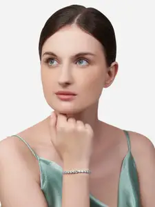 MINUTIAE Women Silver Embellished Bracelet