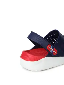 toothless Boys Navy Blue & Red Clogs