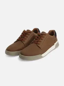 ALDO Men Brown Woven Design Derbys