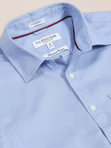 U.S. Polo Assn. U S Polo Assn Men Blue Casual Shirt