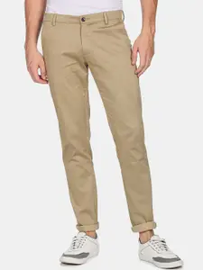 Arrow Sport Men Mid Rise Khaki Casual Trousers
