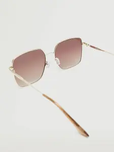 MANGO Women Square Sunglasses with UV Protected Lens 37040791