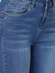 Pepe Jeans Women Blue Flared High-Rise Light Fade Jeans