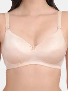Amour Secret Set Of 3 Red & Nude-Coloured Lightly Padded Bra
