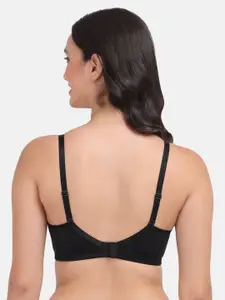 Amour Secret Pack Of 3 Black & Rust Bra Lightly Padded