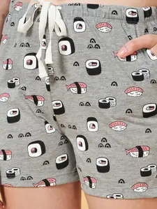 Dreamz by Pantaloons Women Multicoloured Printed Lounge shorts