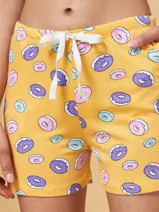 Dreamz by Pantaloons Women Multicoloured Printed Lounge shorts Set Of 3